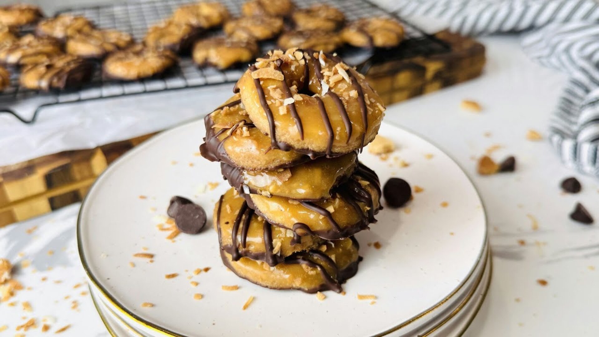 Video thumbnail for Homemade Samoa Girl Scout Cookies Recipe
