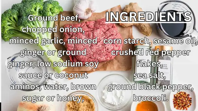 'Video thumbnail for Ground Beef and Broccoli'