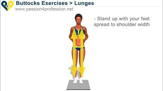 Video thumbnail for تمارين منزلية تمرين الطعن lunge