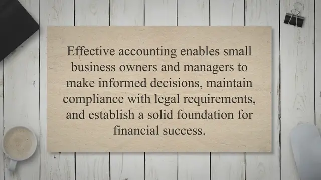 Video thumbnail for Use of Accounting in Small Businesses