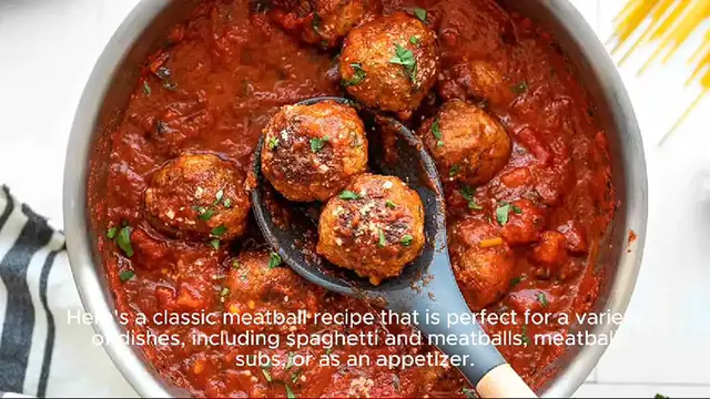 Video thumbnail for meatballs recipe