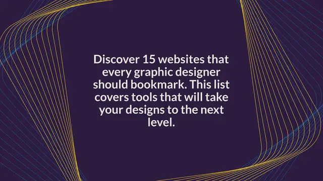 Video thumbnail for 15 Websites Every Graphic Designer Should Bookmark
