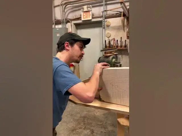 Video thumbnail for Sawing MASSIVE Veneers #shorts #woodworking #tools