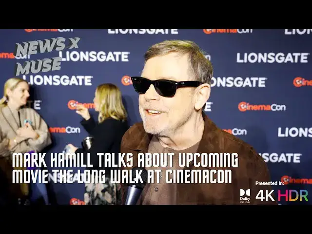 'Video thumbnail for Mark Hamill Talks About Upcoming Movie The Long Walk at CinemaCon'