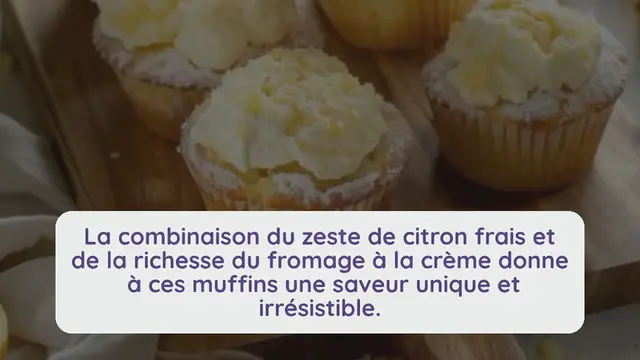 'Video thumbnail for Délice Citronné : Recette de Muffins au Fromage à la Crème'