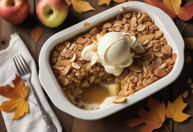 'Video thumbnail for Apple Almond Crisp Recipe'