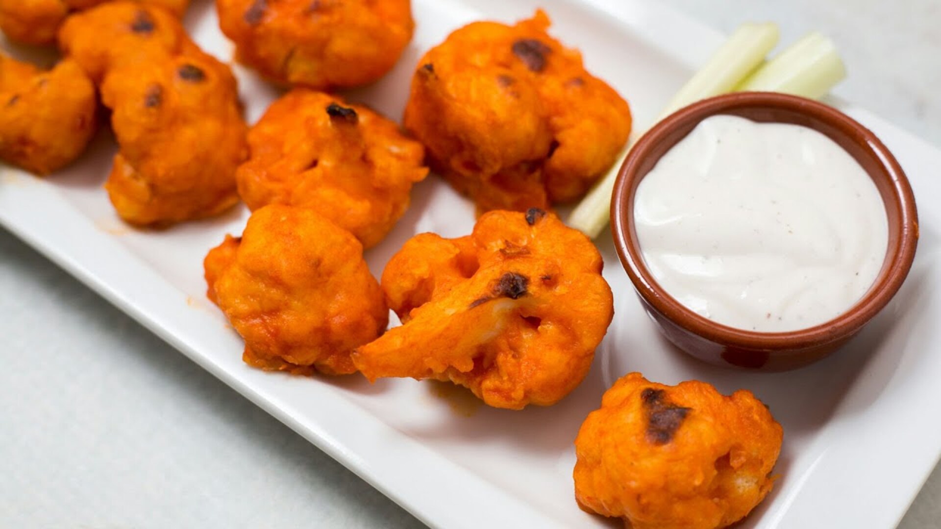 Video thumbnail for These Baked Buffalo Cauliflower Wings Are A Fuss-Free Game Day Snack