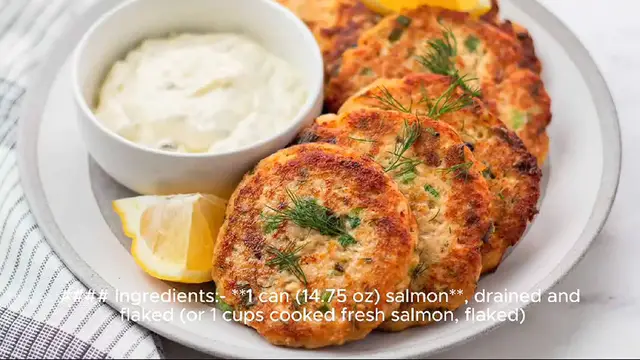 Video thumbnail for salmon cake recipe
