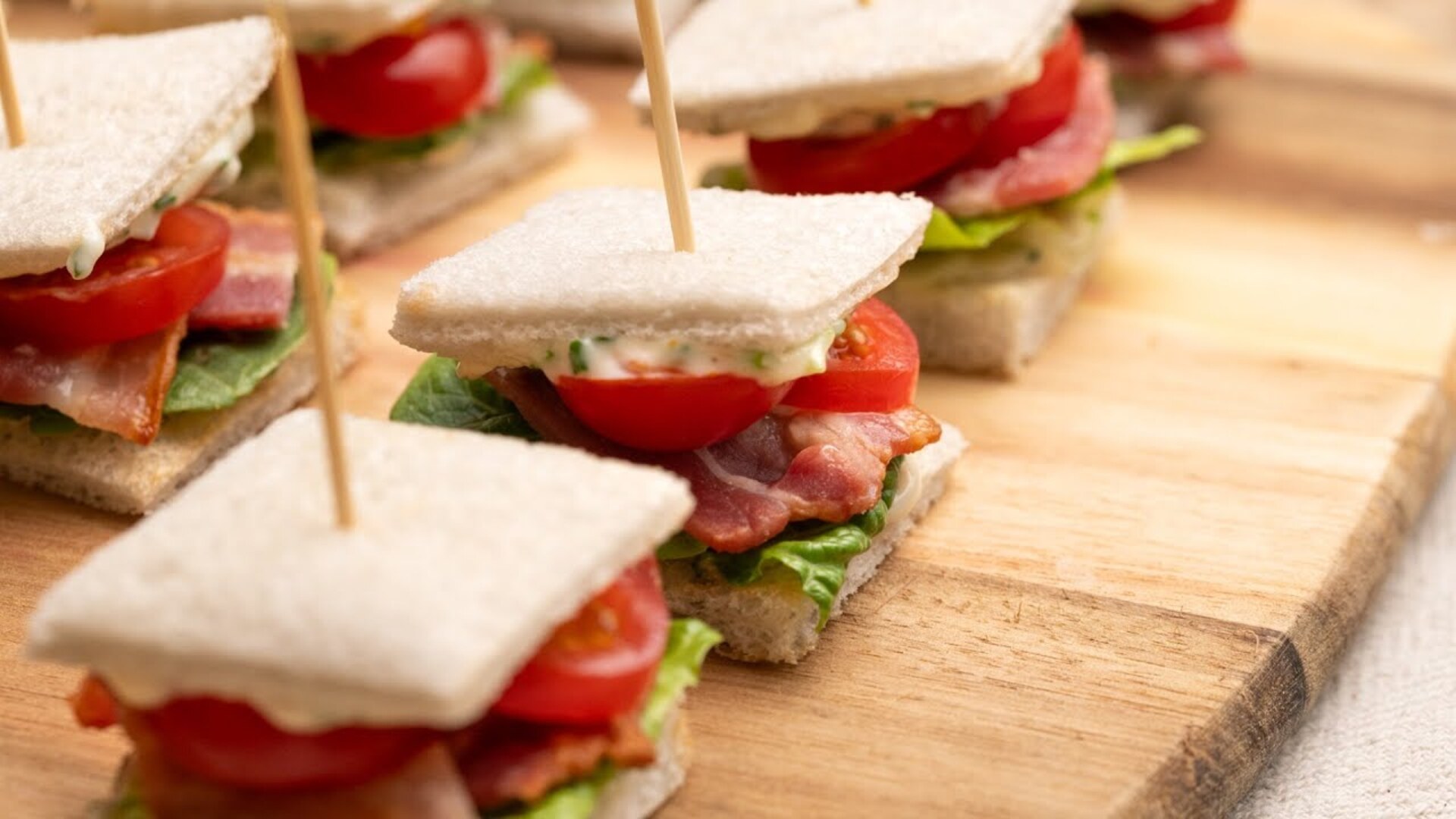 Video thumbnail for Our Mini BLT Sandwiches Are The Ultimate Party Appetizer