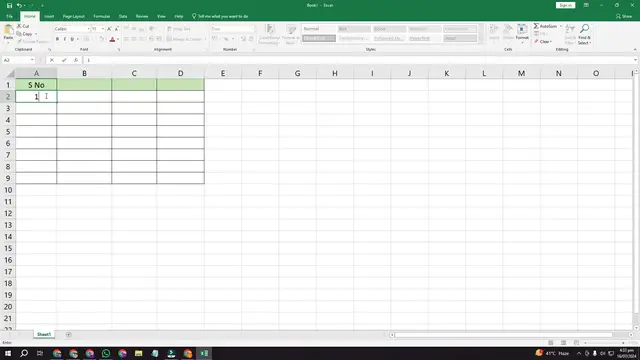 Video thumbnail for how to add Excel Serial No. Trick