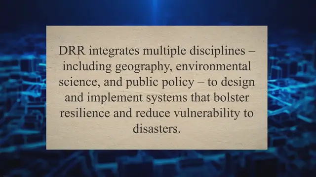 Video thumbnail for Disaster risk reduction
