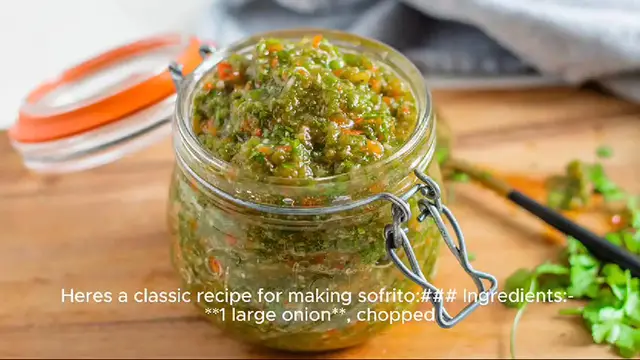 Video thumbnail for sofrito recipe