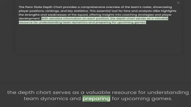 Video thumbnail for player positions, rankings, and key statistics. This essential tool for fans and analysts alike highlights the strengths and weaknesses of the squad, offering insights into coaching strategies and player development. With detailed informa