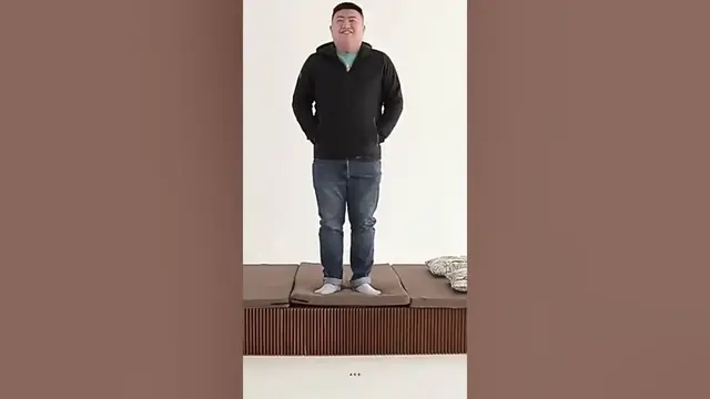 Video thumbnail for Kraft Paper Folding Bed | Furniture | Space Saving #shorts