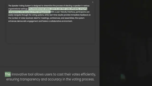 Video thumbnail for organizational settings. This innovative tool allows users to cast their votes efficiently, ensuring transparency and accuracy in the voting process. With a user-friendly interface, participants can easily navigate through the voting opti