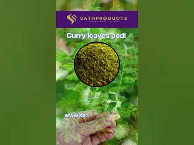 'Video thumbnail for Health benefits of Curry leaves Podi'