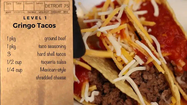 'Video thumbnail for 3 Levels of Tacos; Basic to Ultimate ¦ Full Recipe (720p 24fps)'