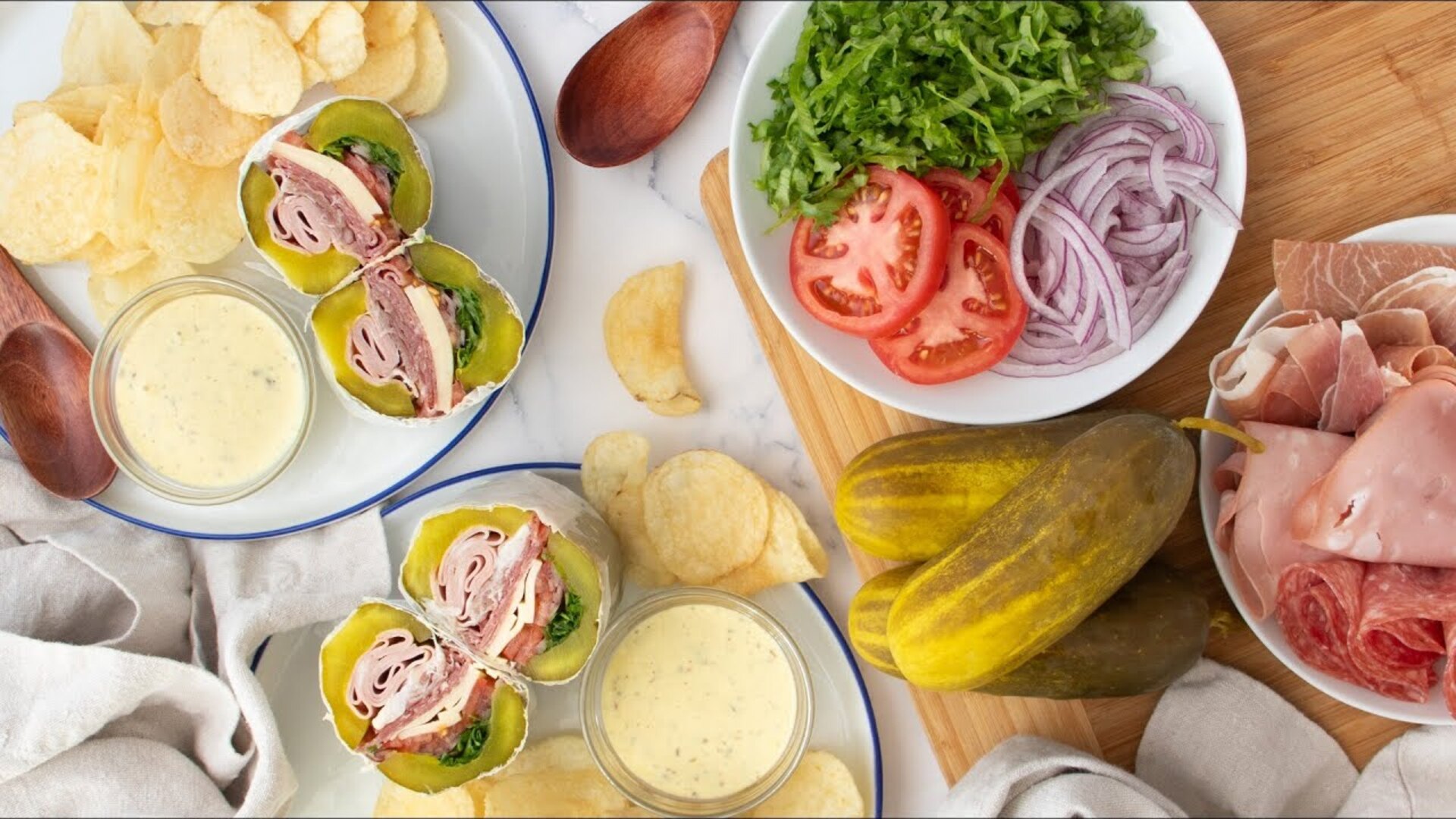 Video thumbnail for Italian Hoagie-Style Pickle Sandwich Recipe
