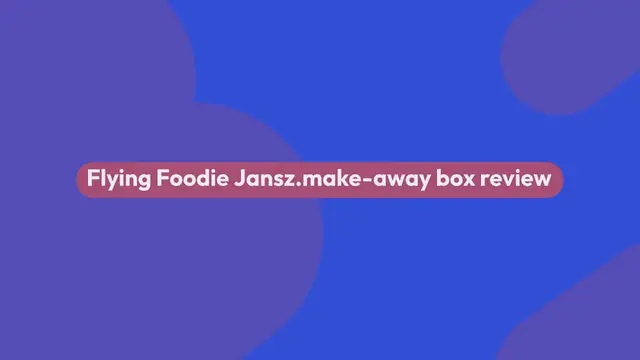Video thumbnail for Flying Foodie Jansz. make-away box review