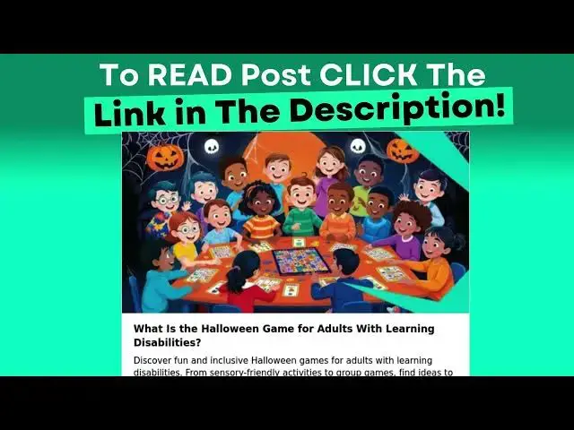 Video thumbnail for What Is the Halloween Game for Adults With Learning Disabilities?