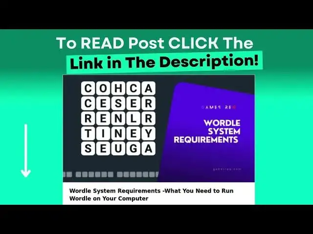 Video thumbnail for Wordle System Requirements -What You Need to Run Wordle on Your Computer