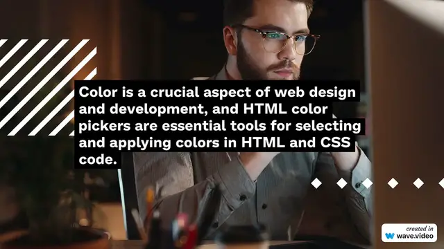 'Video thumbnail for HTML Color Picker'