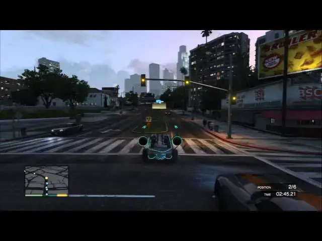 Video thumbnail for Grand Theft Auto V - Street Race: City Circuit Space Docker (UFO Car) 100/100 Special Franklin, Gold