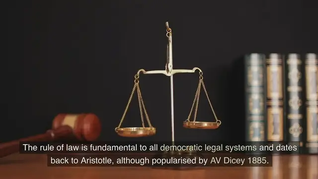 Video thumbnail for Rule of law www.e-lawresources.co.uk