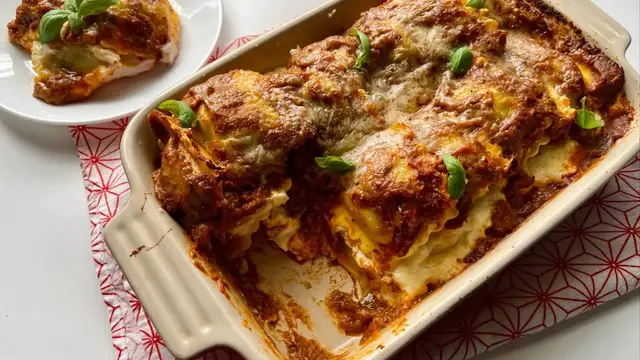 Video thumbnail for Hidden Vegetable Ravioli Lasagna Recipe