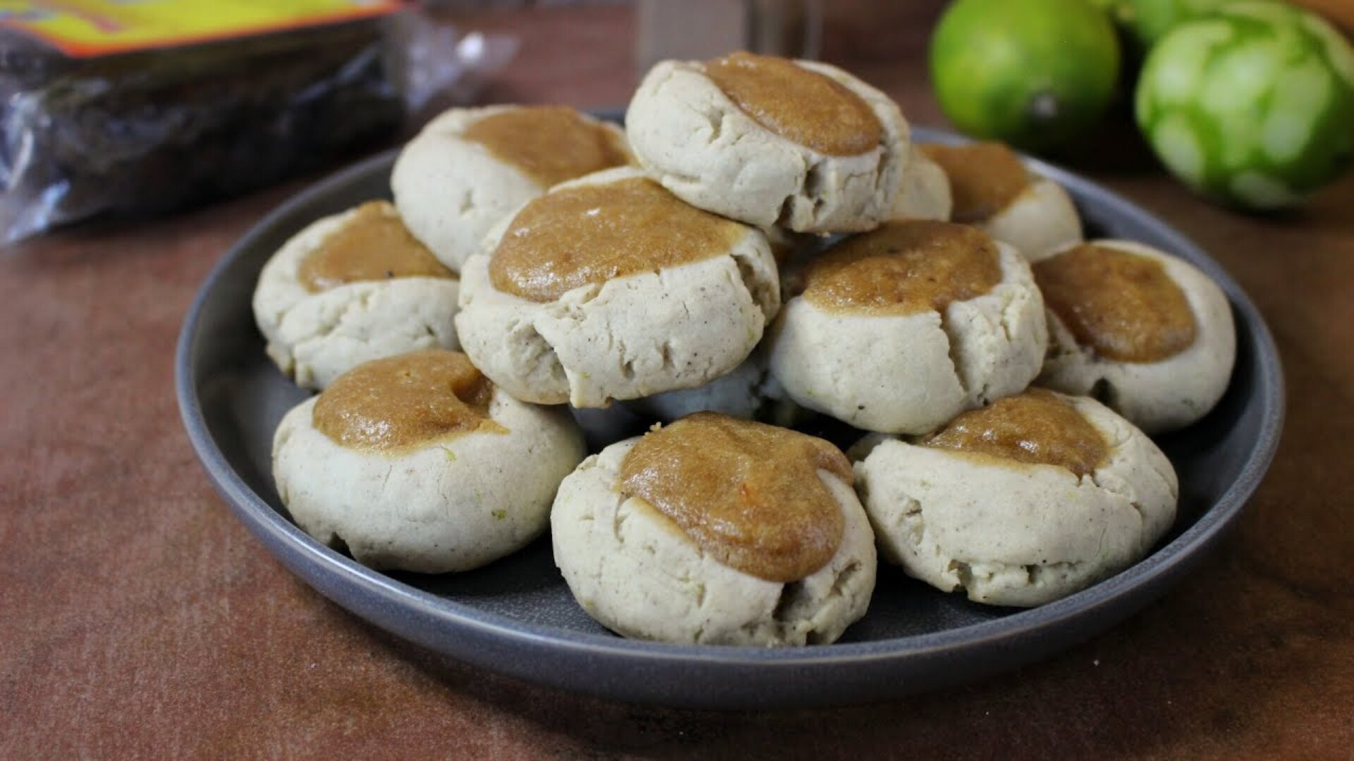 Video thumbnail for Tamarind And Lime Thumbprint Cookies Recipe