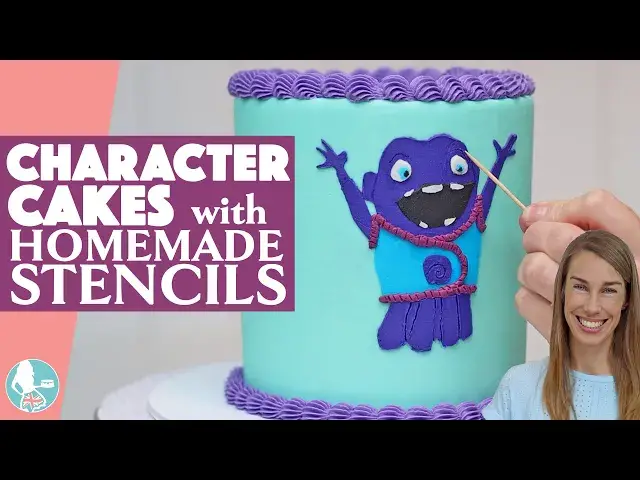 'Video thumbnail for Make Character Cakes with Homemade Stencils'