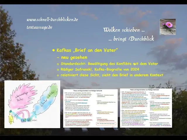 Video thumbnail for Kafkas "Brief an den Vater" - neue Sicht - Literatur wichtiger als Vater - Safranski-Biografie 2024