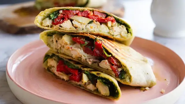 Video thumbnail for Antipasti Italian Chicken Wrap Recipe