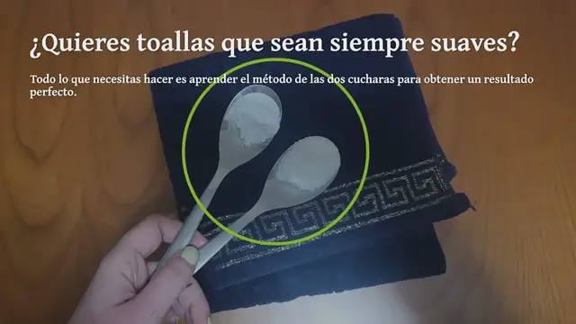 Video thumbnail for Toallas siempre suaves, con el método de las 2 cucharas siempre quedarán perfectas