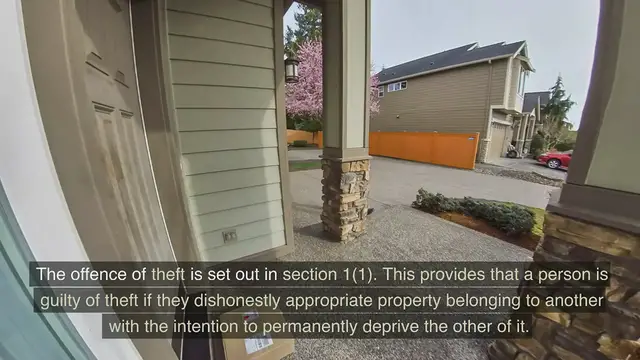 Video thumbnail for Criminal Law Theft www.e-lawresources.co.uk