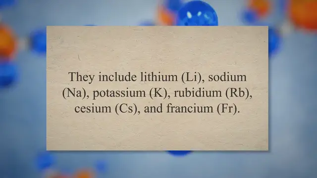 Video thumbnail for Alkali metals and alkaline earths concept questions and answers