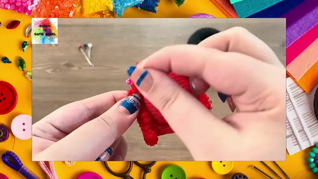 Video thumbnail for With Two Hair Rubber, Make A Cute ladybug keychain