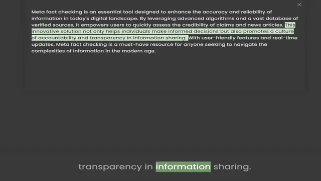 Video thumbnail for information in today's digital landscape. By leveraging advanced algorithms and a vast database of verified sources, it empowers users to quickly assess the credibility of claims and news articles. This innovative solution not only helps