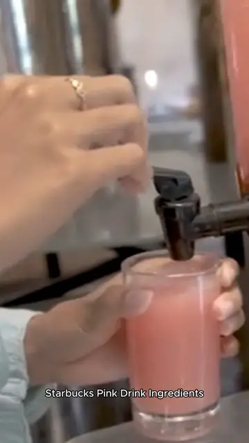 Video thumbnail for starbucks pink drink recipe