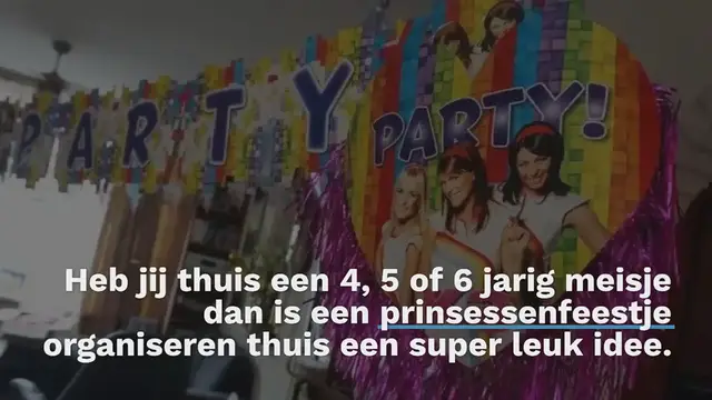 Video thumbnail for Prinsessenfeestje – een kinderfeestje thuis met spelletjes