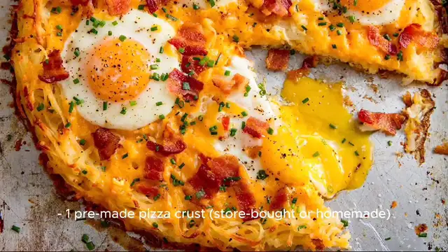Video thumbnail for breakfast pizza recipe