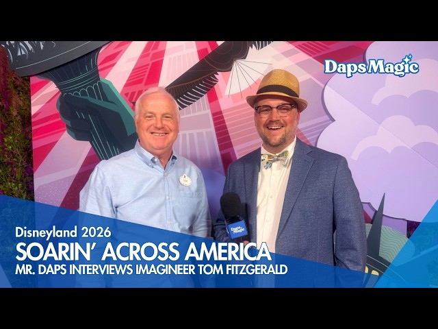 Video thumbnail for Soarin' Across America: Interview with Walt Disney Imagineering's Tom Fitzgerald! ✈️🇺🇸🏙️