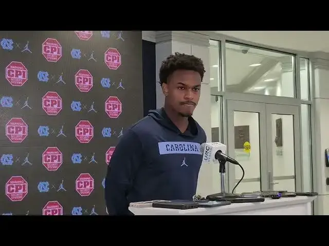 'Video thumbnail for #UNC linebacker Khmori House press conference'
