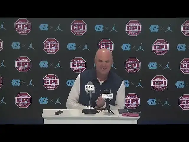 'Video thumbnail for #UNC offensive coordinator Chip Lindsey ahead of the Tar Heels game at Boston College'