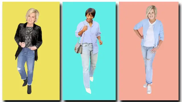 Video thumbnail for How to Wear Boyfriend Jeans Over 40?