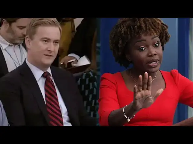Video thumbnail for Doocy Comes Back To White House - Karine Jean-Pierre Runs For Cover