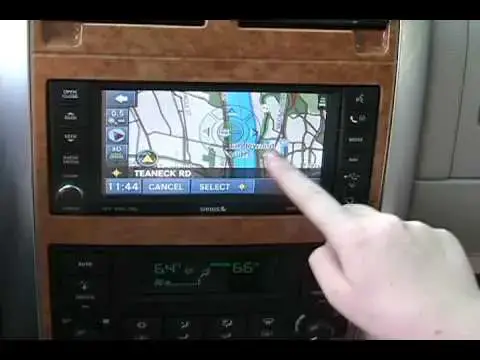 Video thumbnail for Chrysler's navigation system, as seen on the 2008 Dodge Aspen hybrid