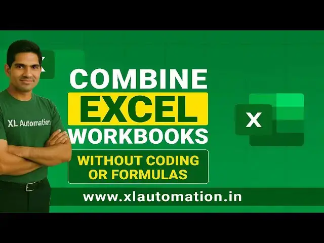'Video thumbnail for How to Combine Multiple Excel Workbooks Into One | Combine Excel Files in One Workbook'