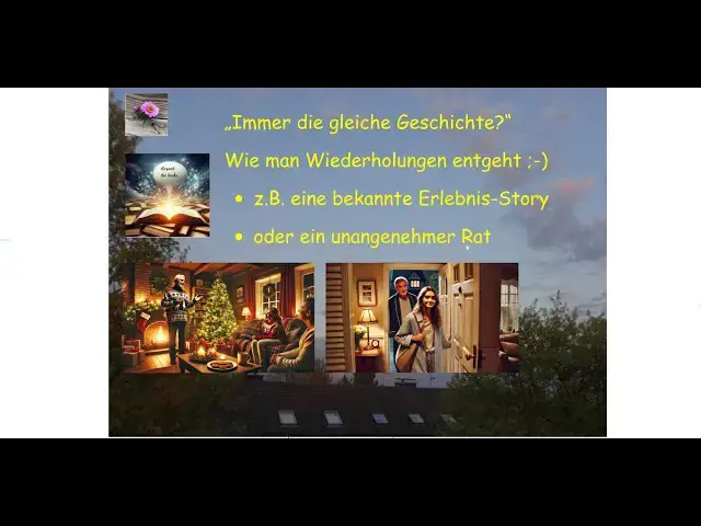 'Video thumbnail for "Immer die gleiche Geschichte?" Wie man der Wiederholung von Storys und Ratschlägen entgeht'