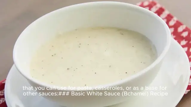 Video thumbnail for white sauce recipe